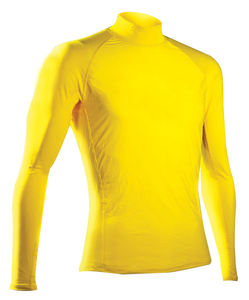 เสื้อแรชการ์ดแขนยาวสีเขียวมะกอกสำหรับผู้ชาย แห้งเร็ว ผลิตจากโพลีเอสเตอร์ ไซส์ผู้ใหญ่ - Product Image 3
