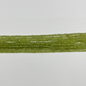 ลูกปัดพลอยเพอริดอตธรรมชาติ3มม. ลูกปัดขนาดเล็กแบบเหลี่ยมเพชรพลอยหลวมสำหรับสร้อยคอเครื่องประดับหินกึ่งมีค่าแบบไม่สม่ำเสมอ - Product Image 5