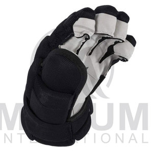 Guantes de Hockey sobre Hielo de Alta Calidad, de Cuero Azul Marino con Ribete Amarillo, Antideslizantes, Impermeables, con Cierre de Velcro, para Exteriores, Invierno, Unisex - Product Image 2