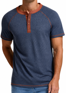 เสื้อยืดแขนสั้นปักลาย AMY Brand สำหรับผู้ชาย ผ้าฝ้าย 100% สวมใส่สบาย ทรงปกติ  รับสกรีนโลโก้ด้านหน้า ขายส่ง - Product Image 6