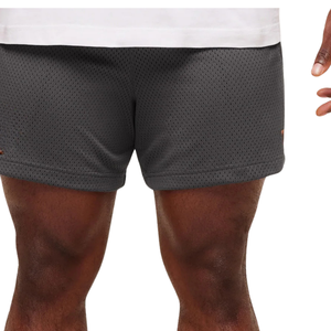 Pantalones Cortos Deportivos de Malla para Hombre, para Levantamiento de Pesas, 5 Pulgadas, Transpirables, para Entrenamiento, Gimnasio, Fitness, Color Gris Ónix - Product Image 1
