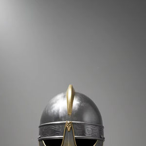 หมวกเหล็กโบราณสำหรับผู้ใหญ่  ขนาด 18 เกจ  ทำจากเหล็กกล้าอ่อน  ตกแต่งแบบขัดเงา  พร้อมธีมโบราณสำหรับตกแต่งบ้าน - Product Image 2