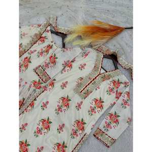 Ensemble de costume de fête élégant pour femmes, haut Sharara avec dupatta fantaisie - Product Image 5