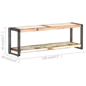 Soporte para TV de madera maciza recuperada de 47.2"x11.8"x15.7" - Product Image 6