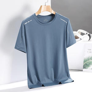 T-shirt à manches courtes pour homme, séchage rapide, été, haute élasticité, respirant, t-shirts de sport - Product Image 2