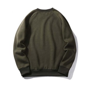 Sweat-shirts à capuche unisexes de haute qualité, brodés, teints unis, personnalisés, col rond, grande taille, pour hommes, en coton respirant - Product Image 2