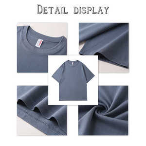 T-shirt Homme Personnalisé Surdimensionné Lavé Style Vintage Streetwear Lourd et Uni 100% Coton Coupe Ample – Vente en Gros - Product Image 5