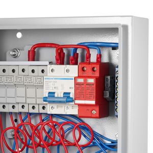Quadro di Combinazione Fotovoltaico 6 Stringhe 15A con Fusibile, Interruttore Automatico 125A, Scaricatore di Fulmini - Soluzione Solare Completa - Product Image 6