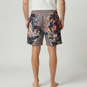 Custom Sublimation Dragon Print <b>Men</b> Board Shorts Quick Dry Beach Swim <b>Trunks</b> OEM Wholesale Summer Casual Shorts - Product Image 4