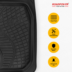 Roadpower (RP-RBR-1515) Tapis de sol de voiture universels toutes saisons en caoutchouc robuste avec motif à rainures profondes et faciles à nettoyer - Product Image 5
