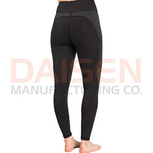 Leggings d'équitation pour femmes, performance, avec grip en silicone, taille haute, extensibles, respirants, design ajusté - Product Image 3