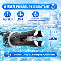 Sensor pH Air Premium IP68 0-14pH Akurasi Tinggi RS485 Elektroda pH Industri untuk Pengolahan Air Kota