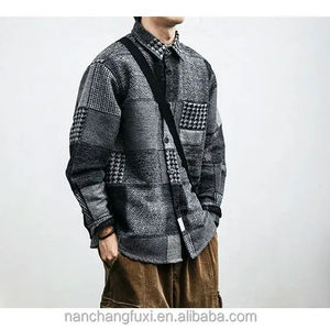 Camisas de Franela a Cuadros Premium de Manga Larga para Hombre, Personalizadas, Extra Grandes, de Poliéster y Algodón Pesado, con Doble Bolsillo - Product Image 5