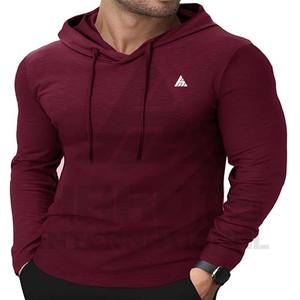 Sudadera con Capucha de Manga Larga para Hombre, Color Sólido |   Sudadera con Capucha Suave y Cómoda de Alta Calidad, Sudadera Extra Grande de Algodón/Poliéster para Hombre - Product Image 1