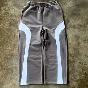 Sweatpants amples personnalisés avec logo pour hommes, 100% coton, tissu French Terry, jambe large, streetwear, broderie - Product Image 5