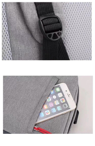 Sac à dos pour ordinateur portable léger, imperméable, avec port USB, unisexe, nouveau design, pour l'université et l'école, tendance, pour un usage quotidien au bureau - Product Image 4