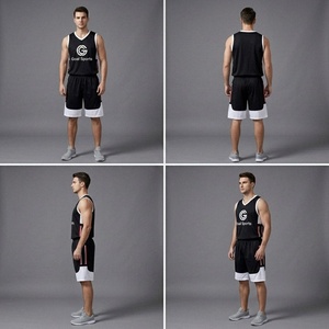 Conjunto de Uniforme de Baloncesto Sublimado Personalizado, Camiseta sin Mangas para Hombre, Pantalones Cortos de Malla, Uniformes Deportivos de Práctica para Equipos al por Mayor - Product Image 2