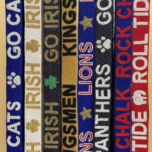 Bandoulière tendance brodée à la main avec perles florales, personnalisable, pour décoration de mariage et cadeau - Product Image 1