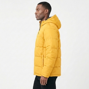 Veste d'hiver à capuche pour homme, doublée et matelassée, entièrement zippée, décontractée, pour l'extérieur - Product Image 6