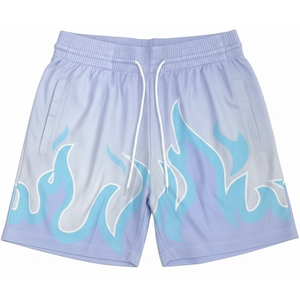 Shorts de sport respirants en maille pour hommes, shorts de course et de fitness cousus, shorts de basketball en polyester pour 30 équipes - Product Image 1