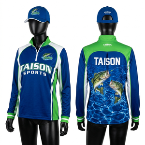 Sudadera de Pesca para Mujer, 180GSM, Poliéster Interlock Resistente, Transpirable, Paneles Verde Dorado, Manga Larga, Diseño Personalizado con Sublimación - Product Image 3