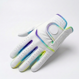 Gant de golf en cuir Cabretta de qualité supérieure, main gauche, unisexe, design contrasté doux, respirant, confortable, adhérence optimale, fournisseur OEM ODM - Product Image 3