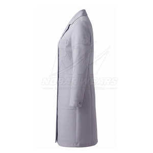 Blouse de Travail Médicale Professionnelle avec Fermeture à Boutons-Pression, Multiples Poches Utilitaires, Manches Longues, Confort Optimal - Product Image 3