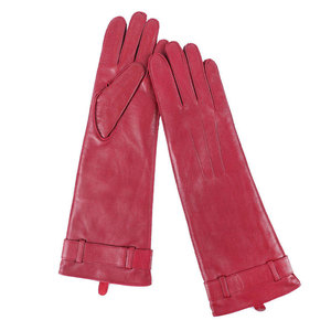 Winter <b>Gloves</b> Warm Ladies Fashion Black Opera <b>Long</b> Leather <b>Gloves</b> Customize Color and Design - Product Image 6