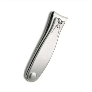 Coupe-ongles professionnel pour bébé en acier inoxydable, lame incurvée tranchante, ouverture large, finition satinée - Product Image 2