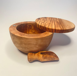 Wood Sugar Pot/Jar Smooth Surface Storage Jars Restaurant Kitchen Salt Bowl Premium Quality Wood Sugar Pot - Product Image 1