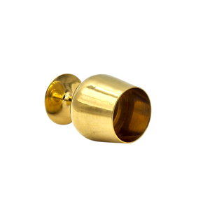 Verre à brandy de luxe en laiton massif de 5 pouces, hautement poli, style gobelet royal, fait main, durable, ustensile de cuisine, cadeau pour la maison - Product Image 6