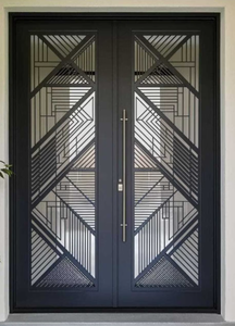 Puerta de Seguridad Exterior de Acero Inoxidable de Alta Calidad ODM, Entrada Moderna para Villa, Resistente al Agua, Tamaño y Color Personalizables - Product Image 2