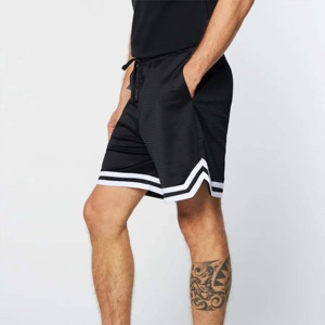 Shorts en maille de haute qualité |   Surpiqûres renforcées de qualité Pro-League |   Usine OEM en gros - Product Image 3