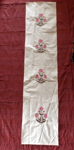 Embroidered Eco-Friendly Cotton Table <b>Runner</b> Floral Pattern Traditional Home Decor Outdoor Hand <b>Washable</b> Christmas Decor - Product Image 4