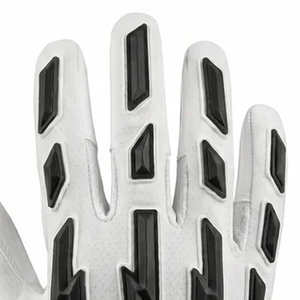 American Football X2 Gloves Raised Lightning-<b>Bolt</b> Grip Overlays Reinforced finger structure Padded American Football Gloves Men - Product Image 6