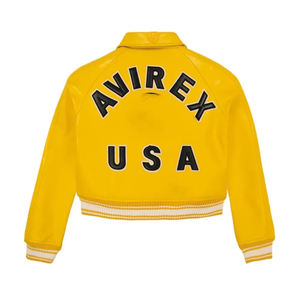 Chaquetas de Cuero Avirex Personalizadas con Logotipo Frontal, Estilo Moderno, para Hombre, Invierno, Color Sólido, Cierre de Cremallera, Ecológicas e Impermeables - Product Image 6