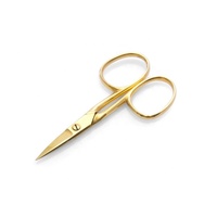 Ciseaux à cuticules pour soins des ongles, best-seller, en acier inoxydable, lames droites, pointe arrondie, pour droitiers, durables, pour ongles personnalisés