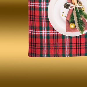 Premium Eco-Friendly Classic <b>Christmas</b> Tartan Check Placemat 100% Cotton Rectangle Dining <b>Table</b> <b>Mat</b> Soft Durable Washable - Product Image 6