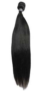 NAJIR HAIR HUB ผมต่อแบบเวอร์จินอินเดียนแท้ แบบตรงหยิกนุ่ม สีดำ 100 กรัม 3 มัด - Product Image 2