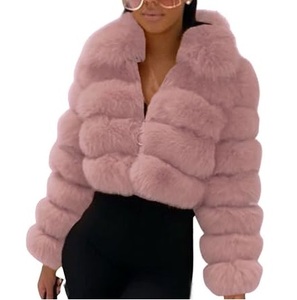 Chaqueta de Invierno de Alta Gama para Mujer, con Cierre de Cremallera, Manga Larga, Forro de Piel Sintética de Zorro, Gruesa y Cálida - Product Image 5