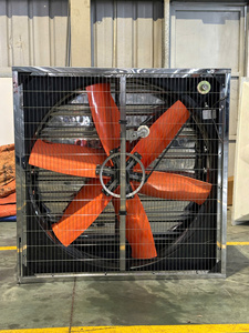 Industrial Exhaust Axial Flow Fan 1380mm Stainless Steel Blade 48000m3/h 470 RPM Sleeve Bearing Electric 380V Free <b>Standing</b> OEM - Product Image 3