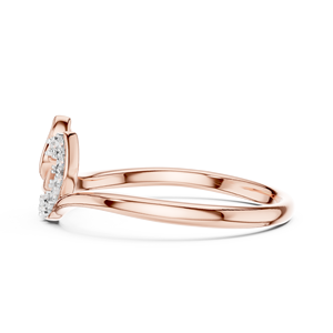 Anillo Minimalista de Diamante Cultivado en Laboratorio, Chapado en Rodio, Oro Rosa de 18 Quilates, para Compromiso, Boda, Fiesta, San Valentín, Evento Glamuroso, Uso Diario, para Mujer - Product Image 4