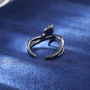 925 <b>Silver</b> 18k Gold Plated Luxury Unisex Snake Animal <b>Ring</b> with Pink Diamond IGI Certified <b>Adjustable</b> Gothic Punk Trendy Gift - Product Image 4