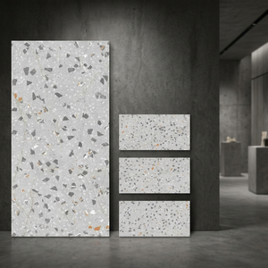 Carreaux de sol et de mur en porcelaine brillante Piso White 2x4 pieds, aspect marbre blanc, collection hôtel - Product Image 2
