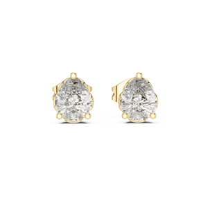 14K Rose Gold Pear Lab-Grown Diamond <b>Stud</b> <b>Earrings</b> <b>for</b> <b>Women</b> | Bridal Collection | New Grown Diamond - Product Image 5