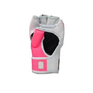 Solid Color Wholesale MMA Gloves for Adult Training Customized Logo Printing Half Finger Styles Gloves - Product Image 5