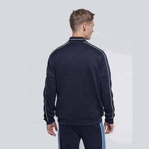 Survêtement slim Fit pour hommes, survêtement d'entraînement de sport, Logo personnalisé, haut à fermeture éclair et bas de jogging - Product Image 3