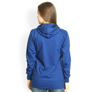 Sweat à capuche zippé slim fit pour femme, en polaire douce, veste décontractée en polyester/coton respirant, écologique, avec logo frontal, mode hiver - Product Image 3