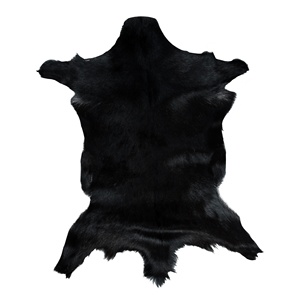 Piel de Cabra 100% Natural con Pelo para Fabricación de Alfombras, Corte con Patrón de Piel de Cabra Natural, Borde Redondo para Bolsos y Cinturones - Product Image 1