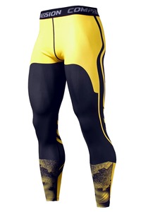 Leggings de Compresión para Hombre, Diseño Moderno, Cintura Elástica, Antibacterianos, Casuales, para Gimnasio y Deportes, Secado Rápido, Venta al Por Mayor Personalizada - Product Image 4